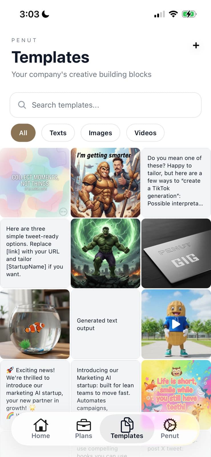 Left phone screen content